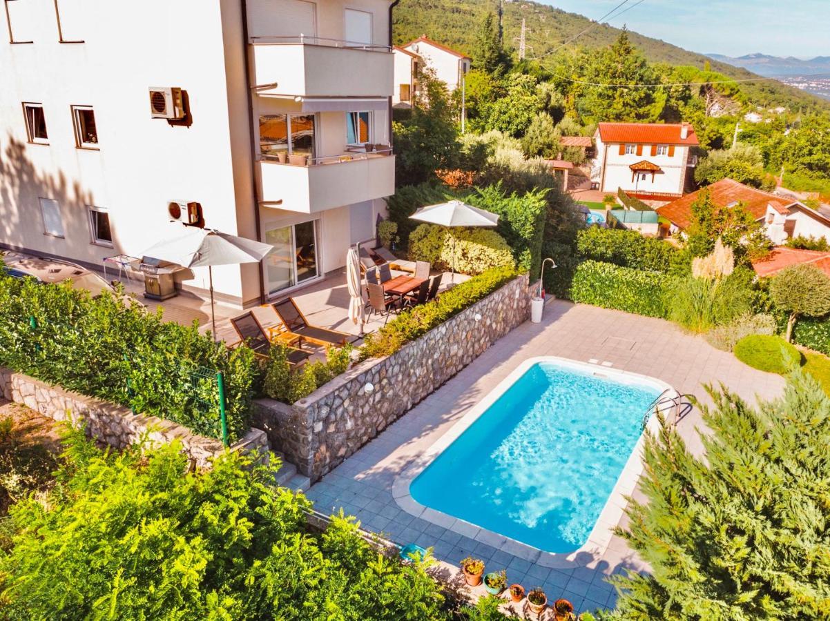 Panoramic Apartment Sea View And Pool Opatija อิตชิชี ภายนอก รูปภาพ