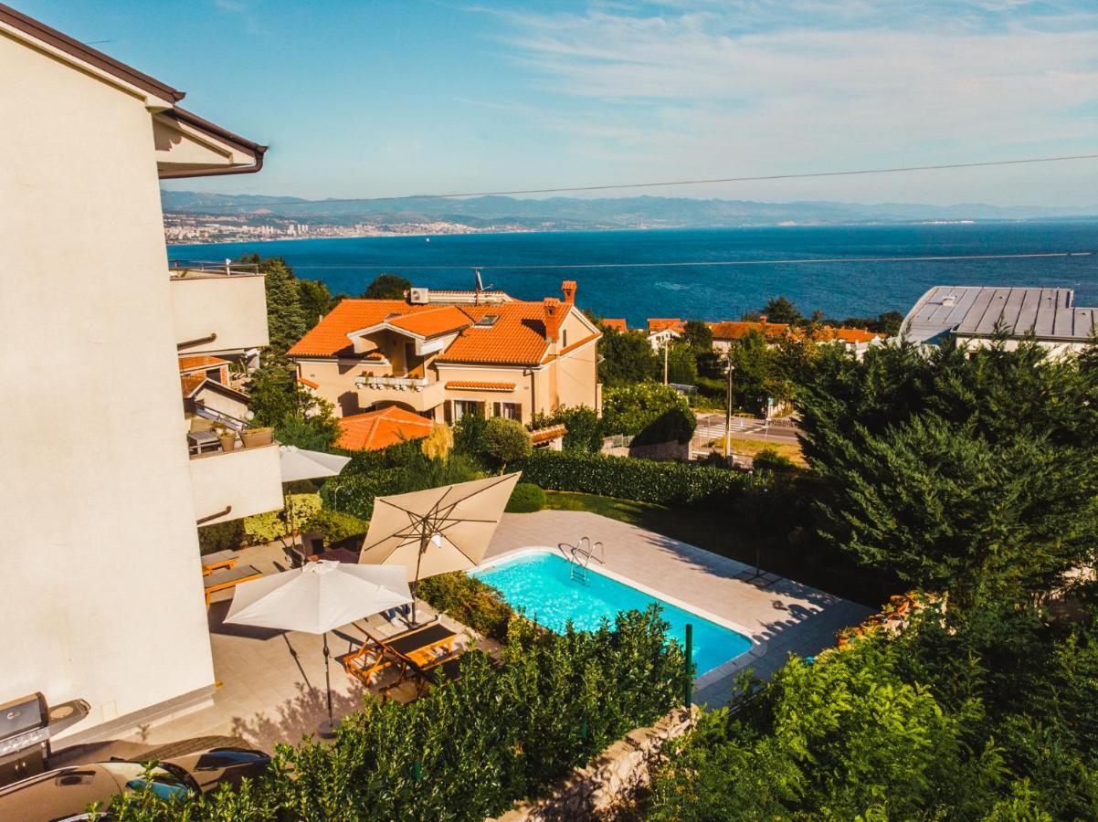 Panoramic Apartment Sea View And Pool Opatija อิตชิชี ภายนอก รูปภาพ